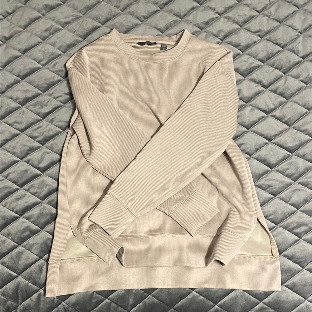Danskin Women's Cream Crew Neck Sweater